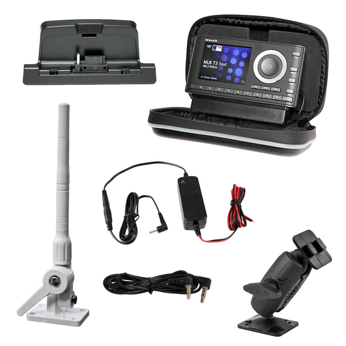 SiriusXM onyX PLUS Receiver with Marine Kit with Mast Antenna