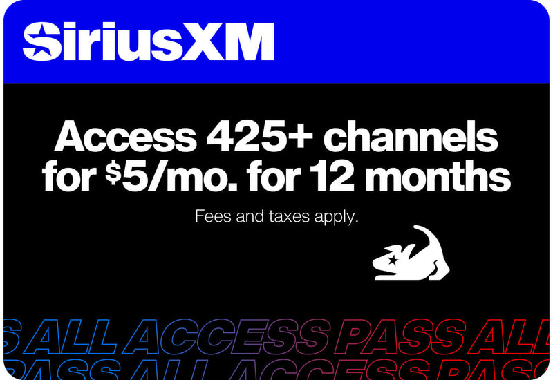 SiriusXM Satellite Radio 5 dollar per month promotion