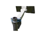 back view showing the antenna mounted to a pole