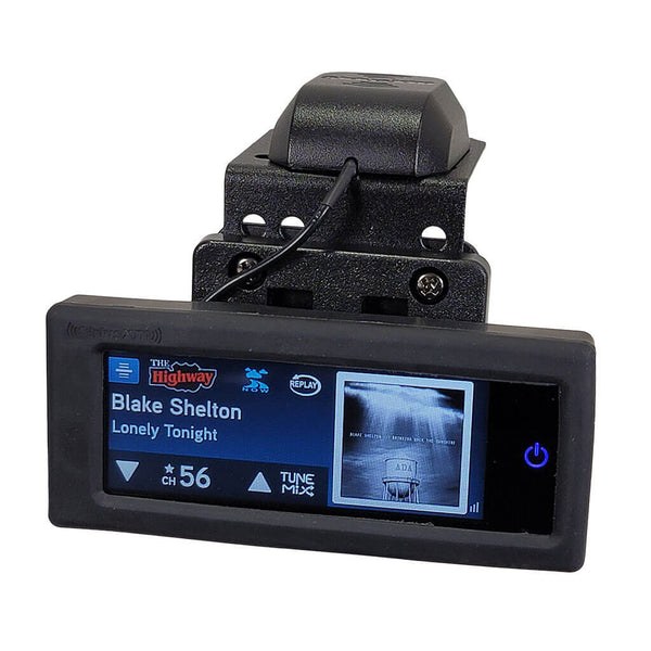 SiriusXM Radio Motorcycle Kit with Touch Screen Display and Compact Mount