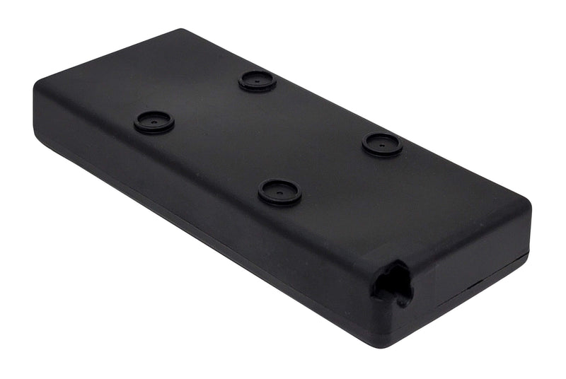Back of rubber wrap showing pilot holes for mounting screws